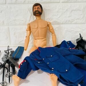 GI Joe 1964 Flocked Brown Hair Blue Eyes Lot of Clothing Accessories Hasbro